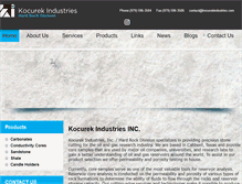 Tablet Screenshot of kocurekindustries.com